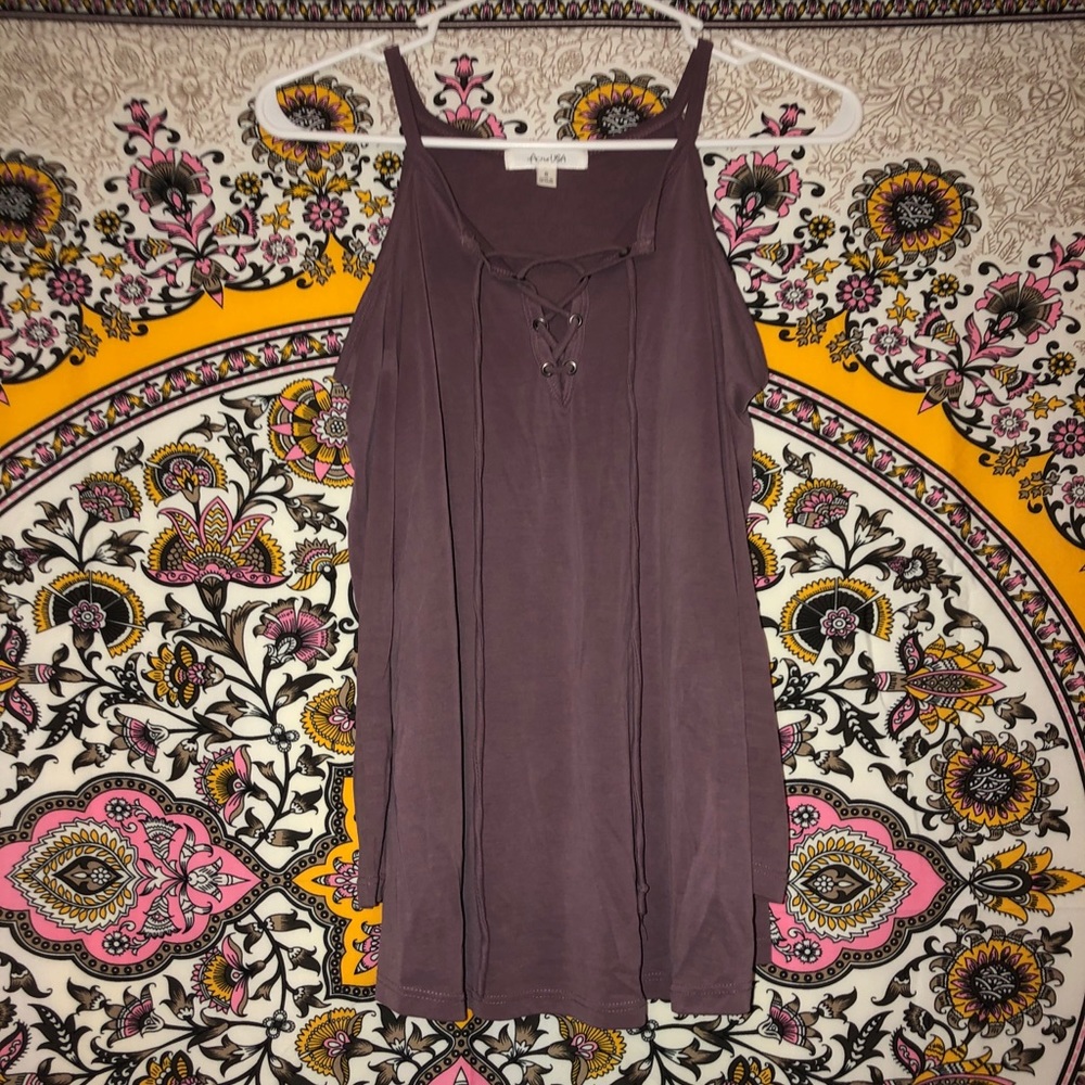 Off The Shoulder Purple Top